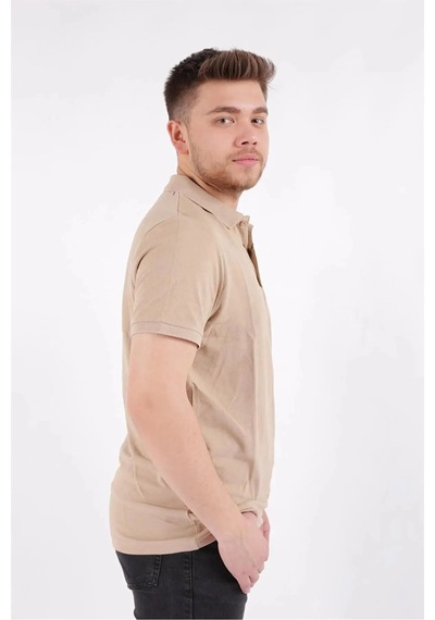 Cazador Erkek T-shirt Polo Yaka Pike 4613 Safari Bej
