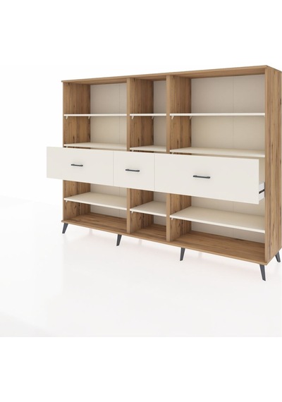 Hyperion Dolap 9 Raflı 3 Çekmeceli 220x44x163 Çam-aytaşı Çam-aytaşı Hyperion Dolap 9 Raflı 3 Çekmeceli 220x44x163 Çam-aytaşı Çam-aytaşı