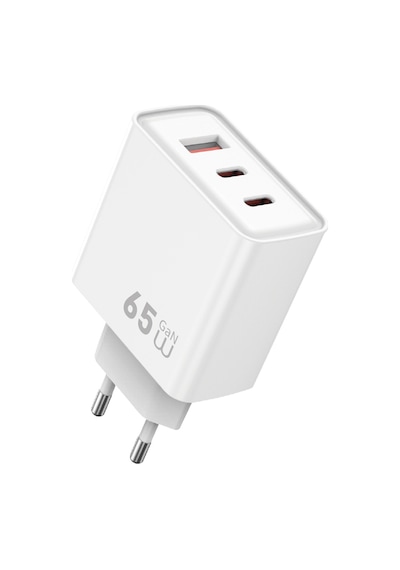 Wiwu Wi-g005 Essen Serisi Gan Tech Pd Hızlı Şarj Özellikli Şarj Başlığı 65w Beyaz
