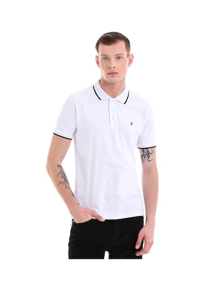 Hatemoğlu Beyaz Regular Fit Düz 100% Pamuklu Polo Yaka Tişört 35361023C008 Beyaz