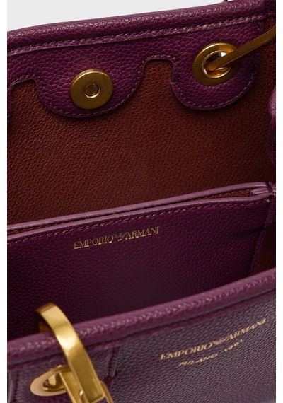 Emporio Armani Logolu Çıkarılabilir Askılı Çanta Kadın Çanta Ew000382 Af12036 Ma149 Mürdüm