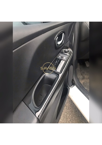 Renault Clio 4 Joy Paket 40 Parça Full Set Torpido Maun Kaplama Piano Black (Parlak Siyah)
