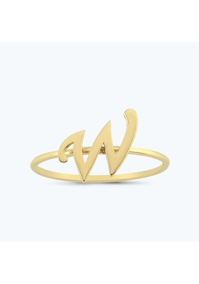 Altınbaş Altın W Harfi Yüzük Wyzıntgk01-25295