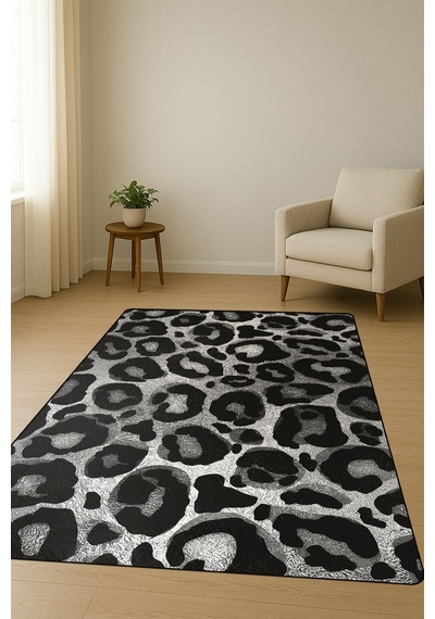 Modern Desenli Dijital Baskı Kaymaz Taban Halı H1084 Renkli