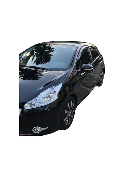 Peugeot 208 2012-2018 Uyumlu Mugen Cam Rüzgarlığı Seti Piano Black 4'lü İthal (00) (ŞüsCarOto Aksesuar)