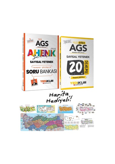 Meb Ags Sayısal Yetenek Ahenk Serisi Soru Bankası & Sayısal Yetenek 20 Deneme Hediyeli