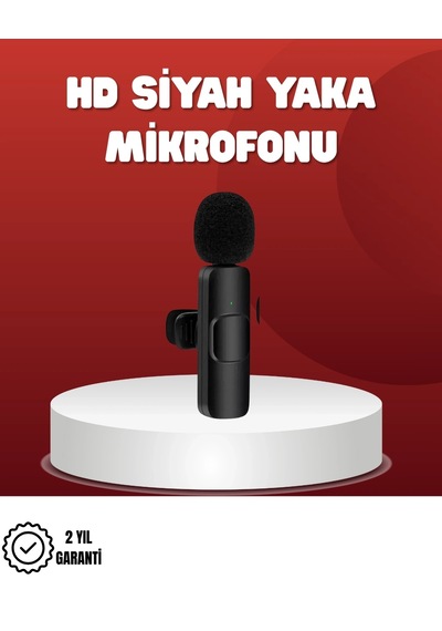 Ceylan Adam 2 Li Kablosuz Yaka Mikrofonu Apple Uyumlu iPhone İçin Profesyonel Video Ses Çok Renkli