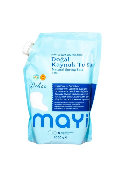 Öğütülmüş Sofra Tuzu İyotlu 2000 Gr