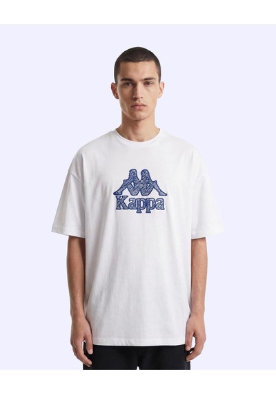 Kappa Linea Erkek Beyaz Oversize Tişört