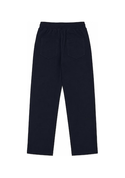 Beniizle Unisex Düz Paça Ribana Bel Çocuk Pantolonu Lacivert