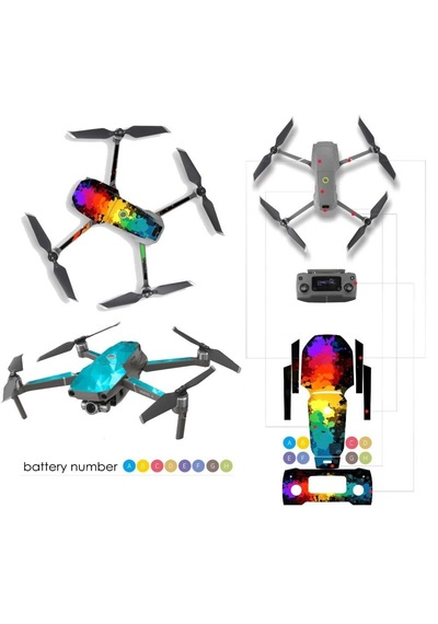 DJI Mavic 2 Pro Su Geçirmez Uv Dayanıklı Pvc Koruma Sticker Sc