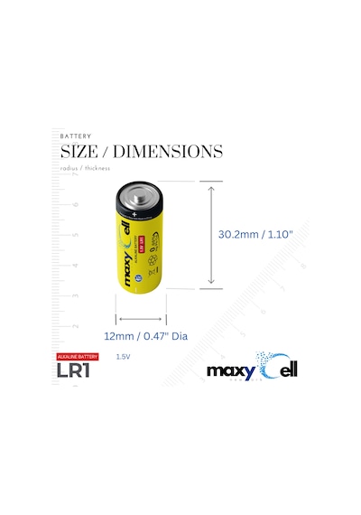 Maxycell 5 Adet Lr1 Piller 1.5v Mn9100, 910a, Lr1, E90