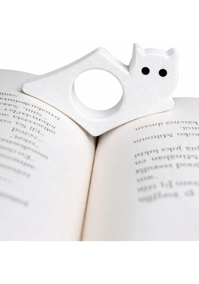 Kedi Figürlü Kitap Tutucu Aparat Tek Elle Kitap Okuma Aparatı Parmak Geçmeli Sayfa Tutucu