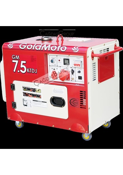Goldmoto Gm7.5Ktdj Dizel Marşlı Kabinli Jeneratör 7.5 Kw Trifaze