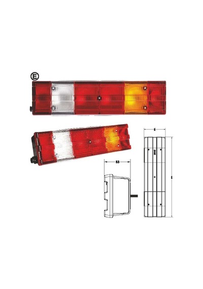 Led Kamyon Dorse Stop Lambası Soketli Sol - 201206-ledsktlh