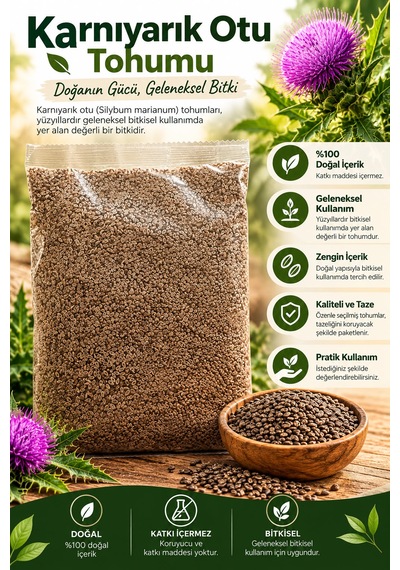 Karnıyarık Otu Tohumu 250 Gr Doğal Psyllium Tohumu Plantago Ovata