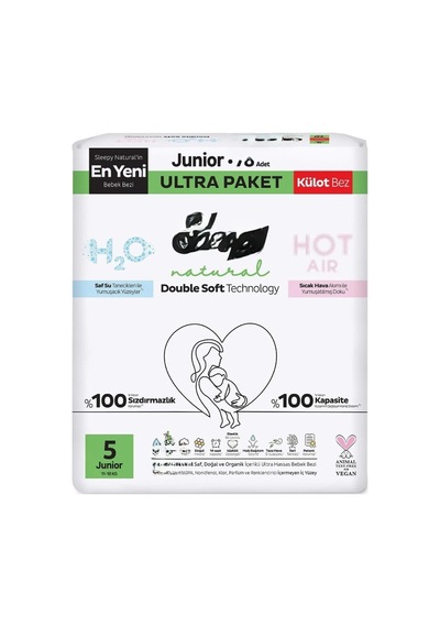 Natural Double Soft Külot Bez Ultra Paket 5 Beden 78 Adet