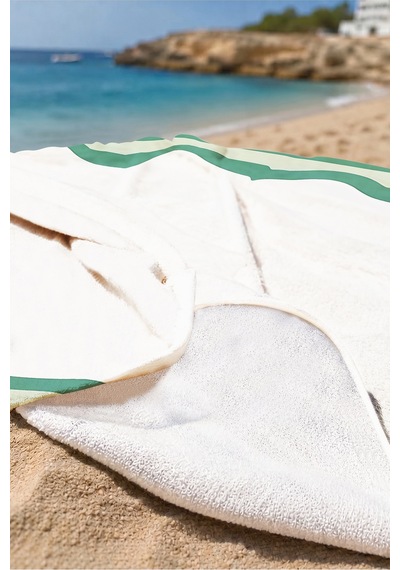 Çizgili Çerçeve Detaylı Modern Plaj Havlusu - Yeşil Beyaz Minimalist Hızlı Kuruyan Mikrofiber Havlu Sessiz Dalgası Çizgili Çerçeve Detaylı Modern Plaj Havlusu - Yeşil Beyaz Minimalist Hızlı Kuruyan Mikrofiber Havlu Sessiz Dalgası