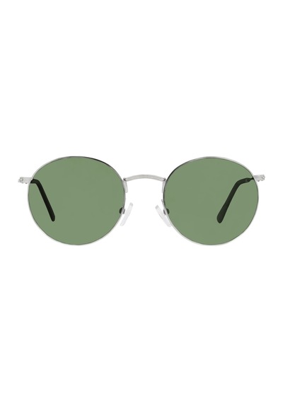 Unisex Gümüş Polarize Yuvarlak Güneş Gözlüğü Diğer