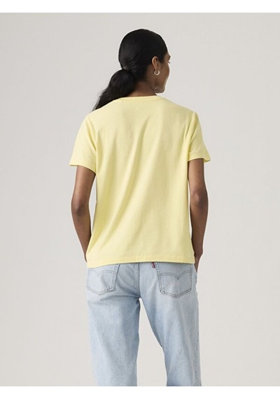 Levi's Kadın Favorite Cotton Sarı Tişört - 008c4-0000