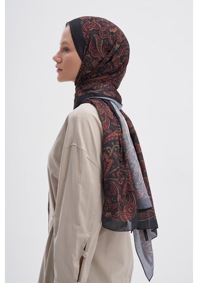 Carell Bloom Dark Nilla Pamuklu Şal Çok Renkli