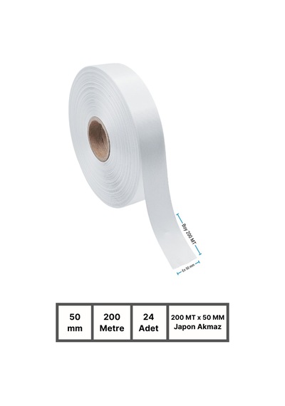 Japon Akmaz 24 Adet Beyaz 200 Mt X 50 Mm Orta Yıkama 1