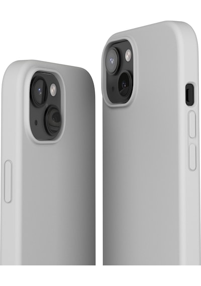 Vonmahlen Apple Uyumlu iPhone 15 Plus Magsafe Silikon Kılıf Açık Gri