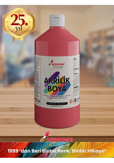 Red Rose Pembe Akrilik Boya 1 KG