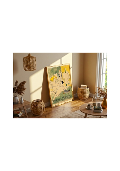 Anonim Toulouse-lautrec L'artisan Moderne Çerçevesiz Poster 21x30 Cm A4 Geometrik Desen Etnik