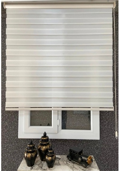 Yani Sezon Kırık Beyaz Oregon Zebra Stor Perde Kırık Beyaz - 46967900 Kırık Beyaz