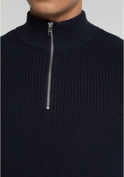 Colin's Colins Regular Fit High Neck Jakarlı Erkek Lacivert Kazak Cl1076440 Q1.v2 Nav