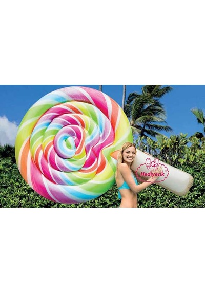 Intex Lolipop Yatak Ada 208 x 135 Cm Şişme Deniz Yatağı 888740 Çok Renkli