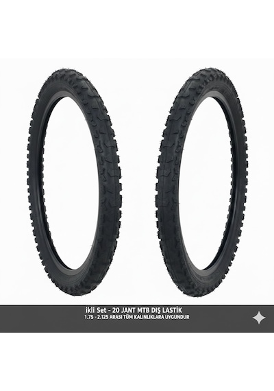20 Jant Bisiklet Dış Lastik Takımı 2 Adet 20x1.75 1.95 2.125 Uyumlu Çocuk Bisikleti Mtb Lastiği