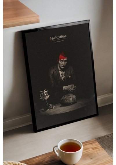 Hannibal Siyah Ahşap Çerçeveli Poster, Film Duvar Tablosu