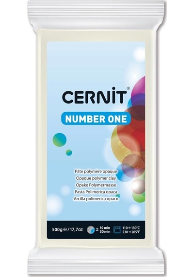 Cernit Number One Polimer Kil 500 Gr. 027 Opaque White