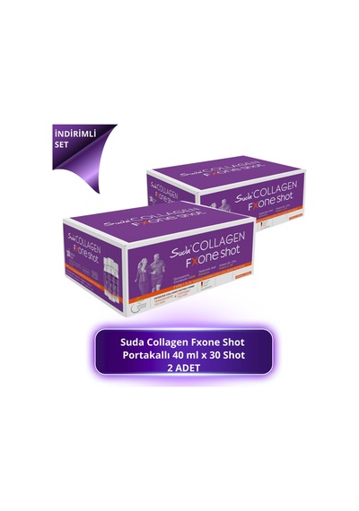 Suda Collagen Collagen Fxone Shot Orange 40 Ml X 30 Shot - Portakallı 2 Adet