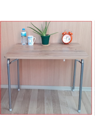 Depolife Depolife Katlanır Ayaklı Mutfak Balkon Yemek Çalışma Masası Ceviz (464146298)