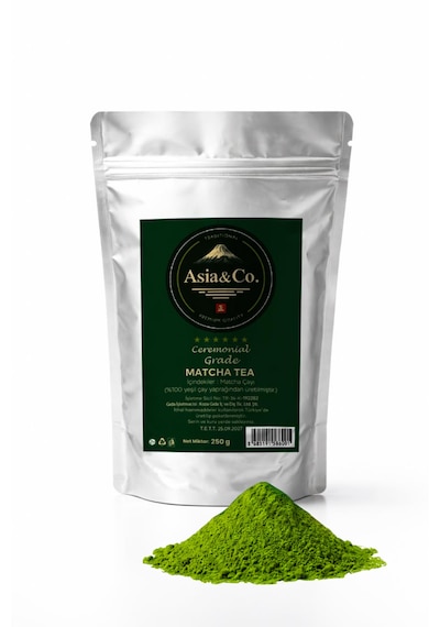 Asia&co Ceremonial Grade Matcha 250g %100 Saf Japon Matcha