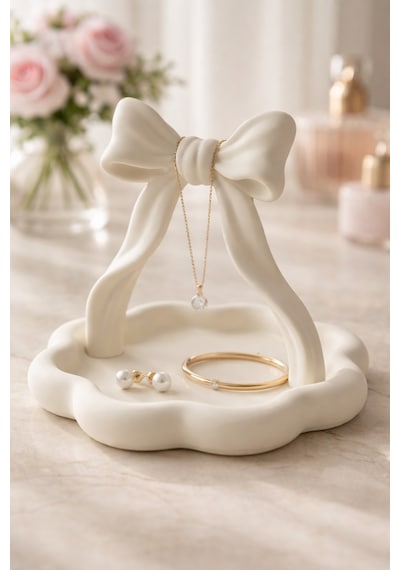 Fiyonklu Takı Standı Dekoratif 3d Baskı Kolye & Bileklik Düzenleyici Organizer