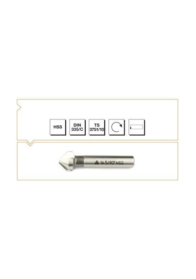 Mte Hss Dın 335/c Havşa Freze 20,5 Mm