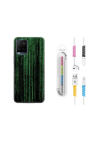 Vivo V21E Kılıf Kablo Koruyuculu Matrix 1321