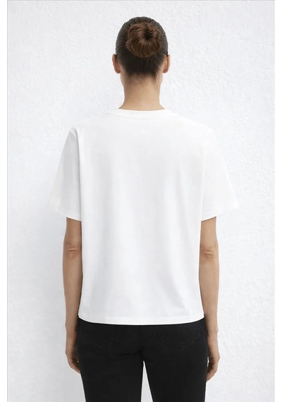 Fashion Friends Bisiklet Yaka Kadın Bluz 26y0194k1 Ekru