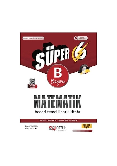 Nitelik Yayınları 6. Sınıf Matematik B Beceri Temelli Soru Kitabı