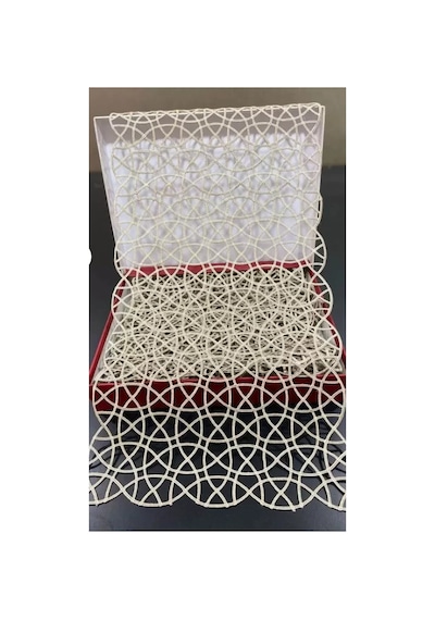 Salon Takımı 5 Parça Dantel Masa Örtüsü Runner Seti Kahverengi Angles Model No 856 Çok Renkli