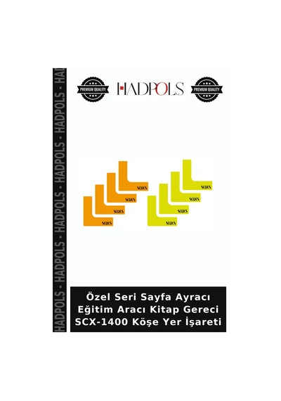Özel Seri Sayfa Ayracı Eğitim Aracı Kitap Gereci Scx-1400 Köşe Yer İşareti