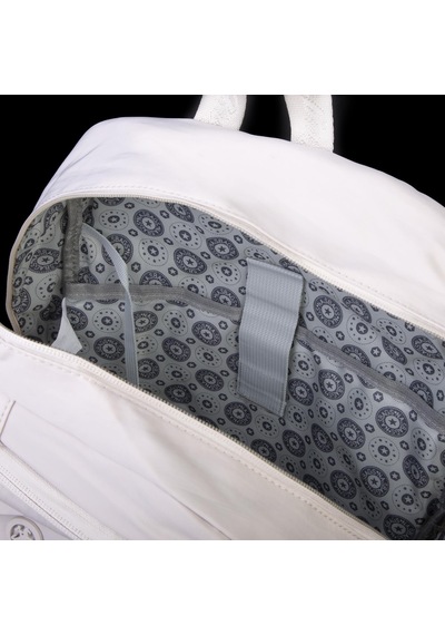 Nas Bag Unisex Büyük Boy Çok Gözlü Hafif Sırt Çantası Bej Bej