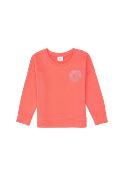 U.S. Polo Assn. Kız Çocuk Nar Çiçeği Bisiklet Yaka Basic Sweatshirt 50296391-VR239