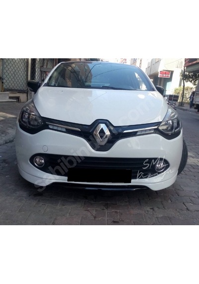 Renault Clio 4 Makyajsız Ön Ek 2 Parça Plastik Ön Karlık