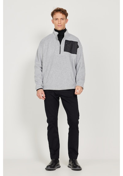 AC&Co / Altınyıldız Classics Erkek Gri Melanj Oversize Fit Geniş Kesim Bato Yaka Cep Detaylı Fermuarlı Isı Tutan Polar Sweatshirt 4A5222100216GMJXL AC&Co / Altınyıldız Classics Erkek Gri Melanj Oversize Fit Geniş Kesim Bato Yaka Cep Detaylı Fermuarlı Isı Tutan Polar Sweatshirt 4A5222100216GMJXL