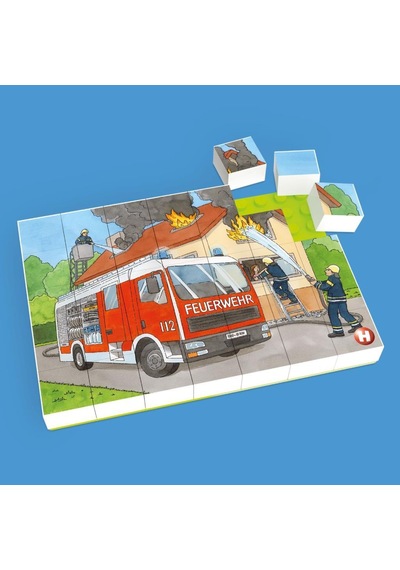 Hubelino 35 Parça Puzzle İtfaiye Operasyonu 410139